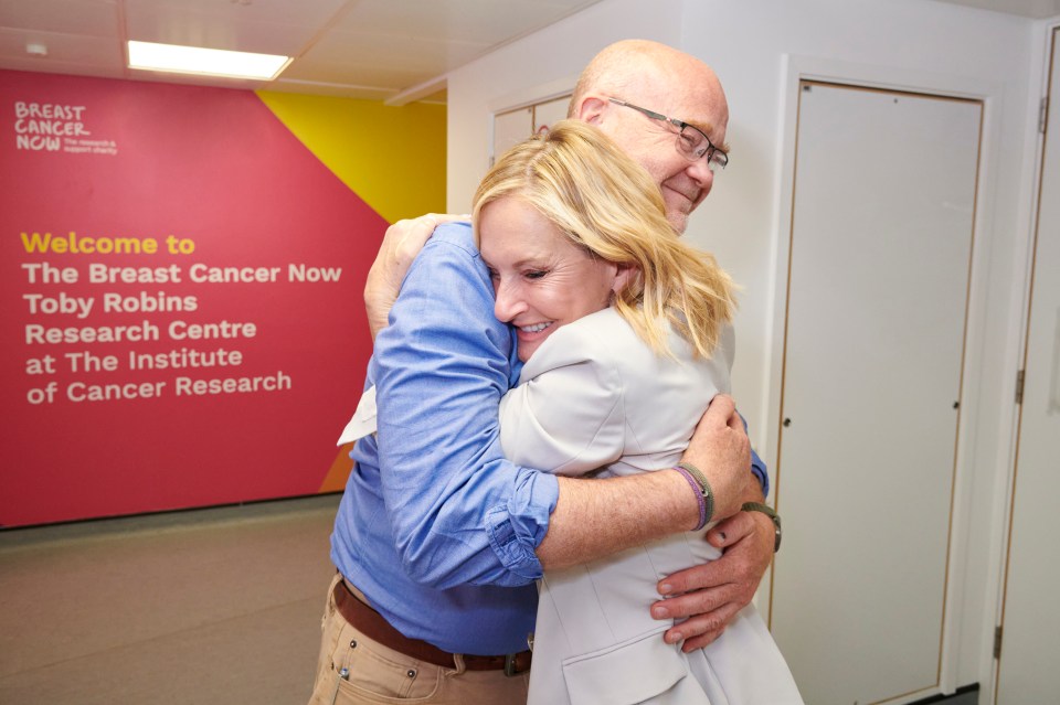 She met with 'superhero'  Professor Andrew Tutt who helped her beat cancer