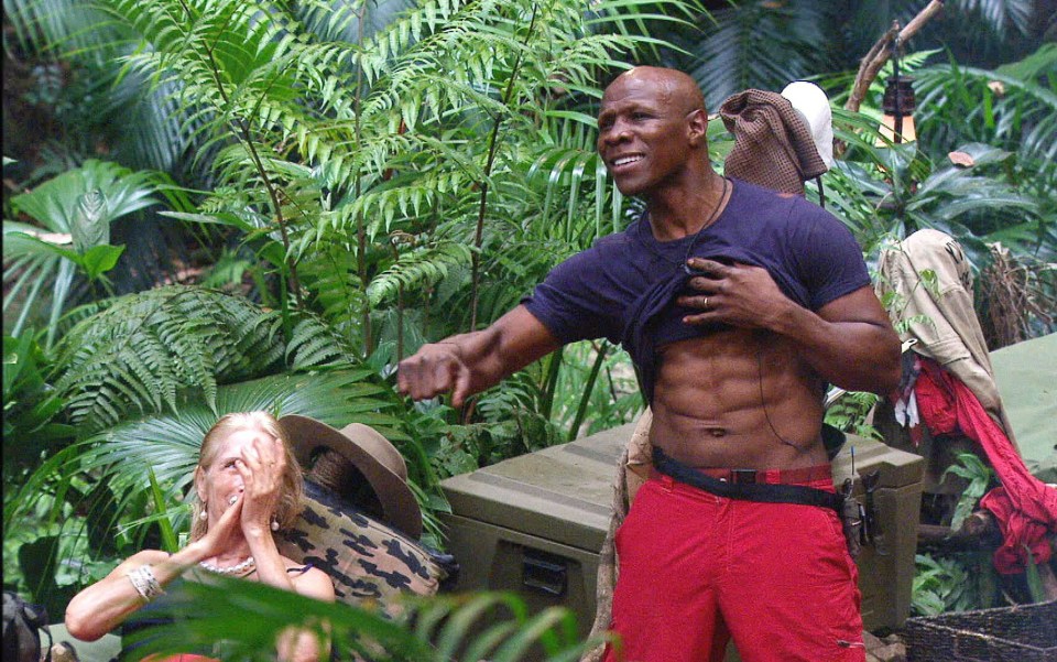 Flashing his six-pack on I'm A Celebrity back in 2015