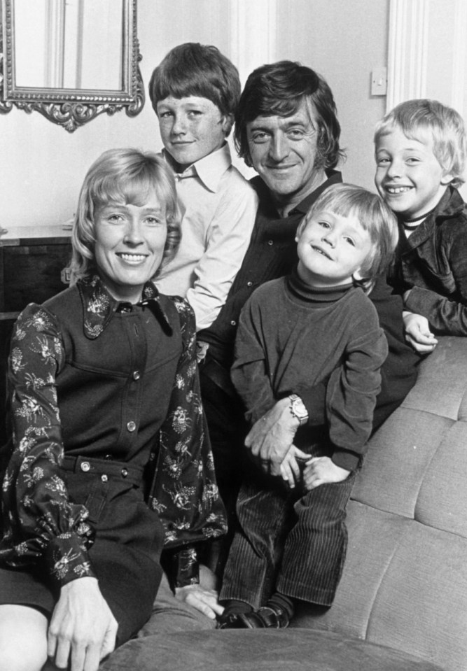 Parkinson had three sons with wife Mary - Andrew (left), Michael and Nicholas