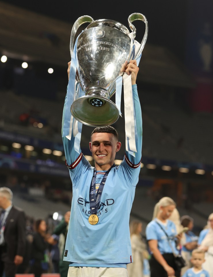 Foden recently lifted Man City's first UCL trophy after dispatching Inter Milan 1-0 to secure an historic treble