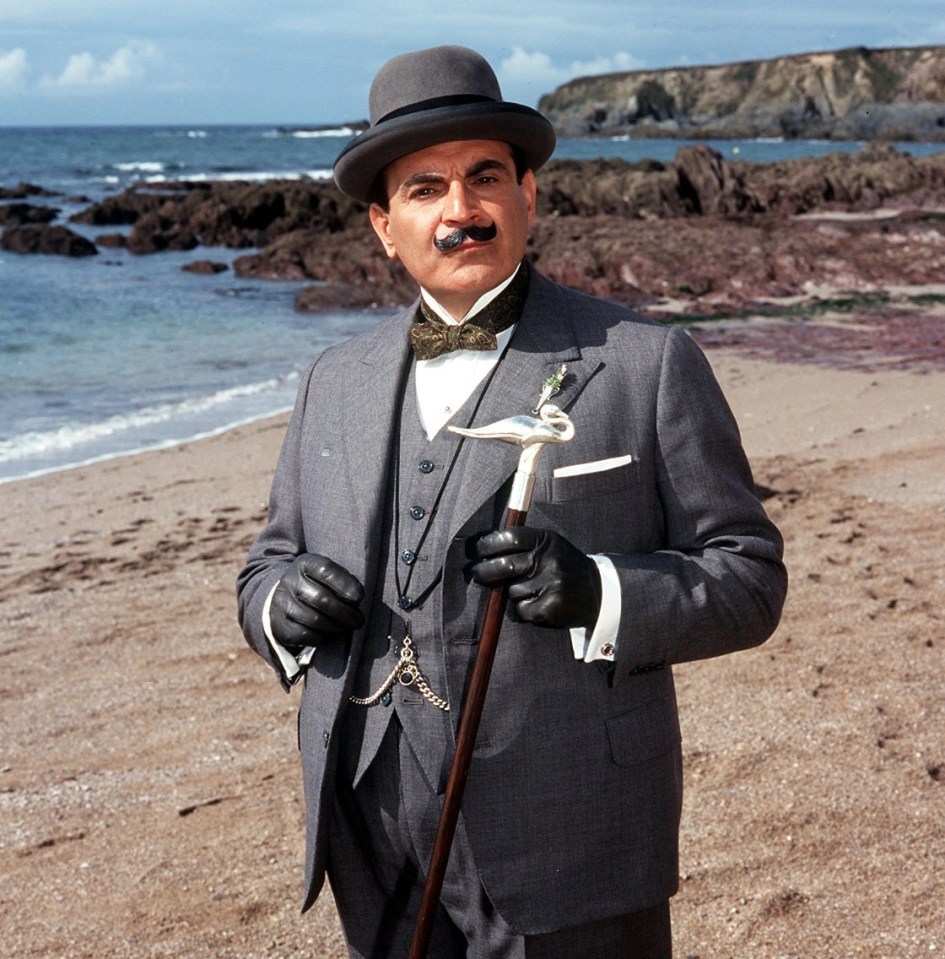 Actor David Suchet as Agatha Christie's sleuth Hercule Poirot