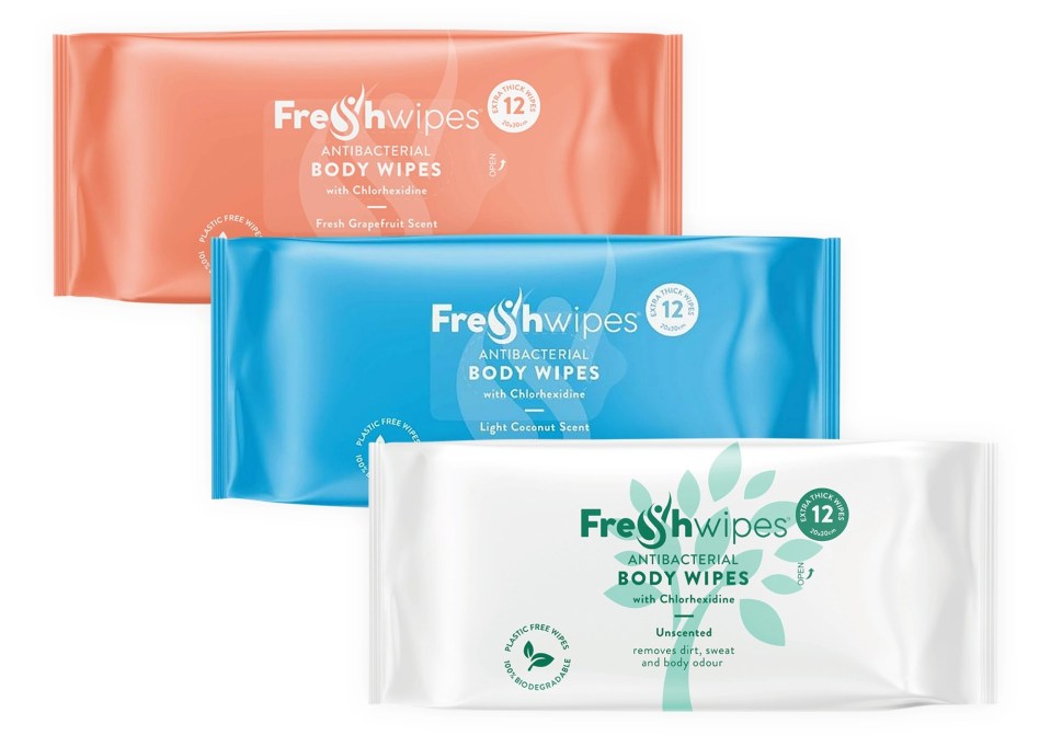 These body wipes are antibacterial, pH-balanced, plastic-free and 100 per cent biodegradable