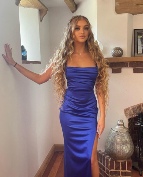 Katie Price and Peter Andre's daughter looked gorgeous in a blue gown