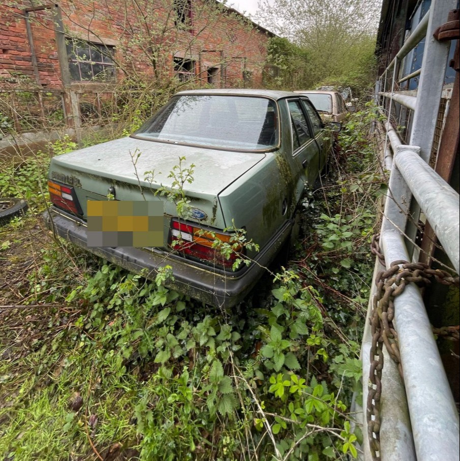 This green Ford was manufactured in 1987