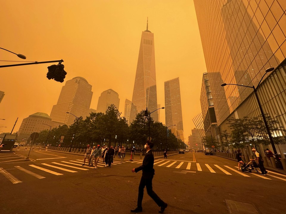 Toxic smog from wildfires have choked New Yorkers as millions stay indoors