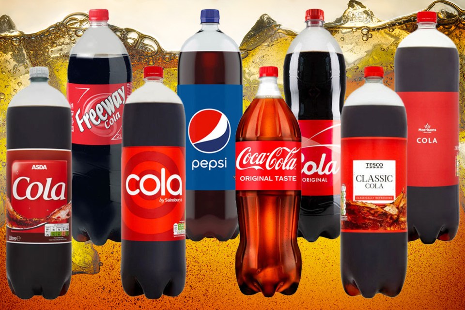 Coca-Cola and Pepsi were pitted against six supermarket brands with a panel of blind taste testers