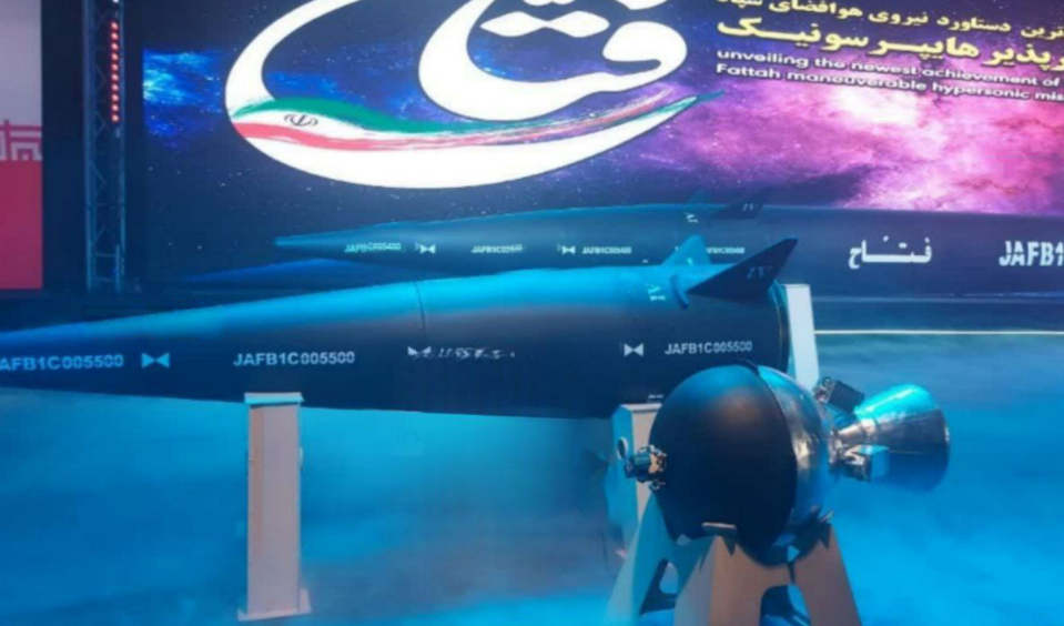 Iranian state media released pictures of the hypersonic missile dubbed 'Fattah' earlier this year