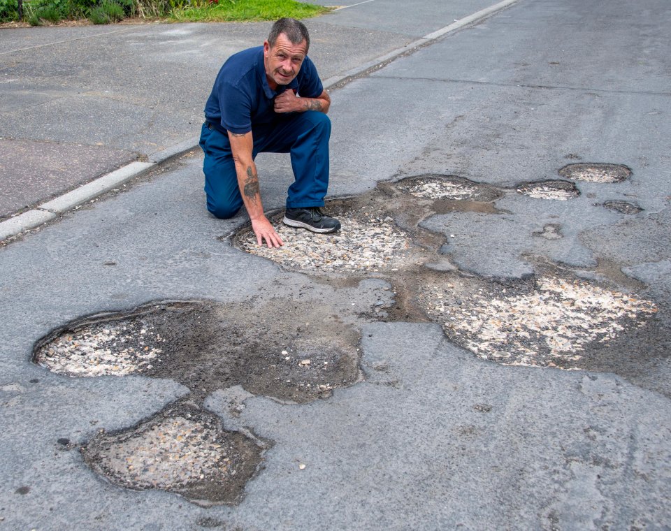 Electrician Terry Collier said the council just shows up once a year to mark the holes and then goes away again