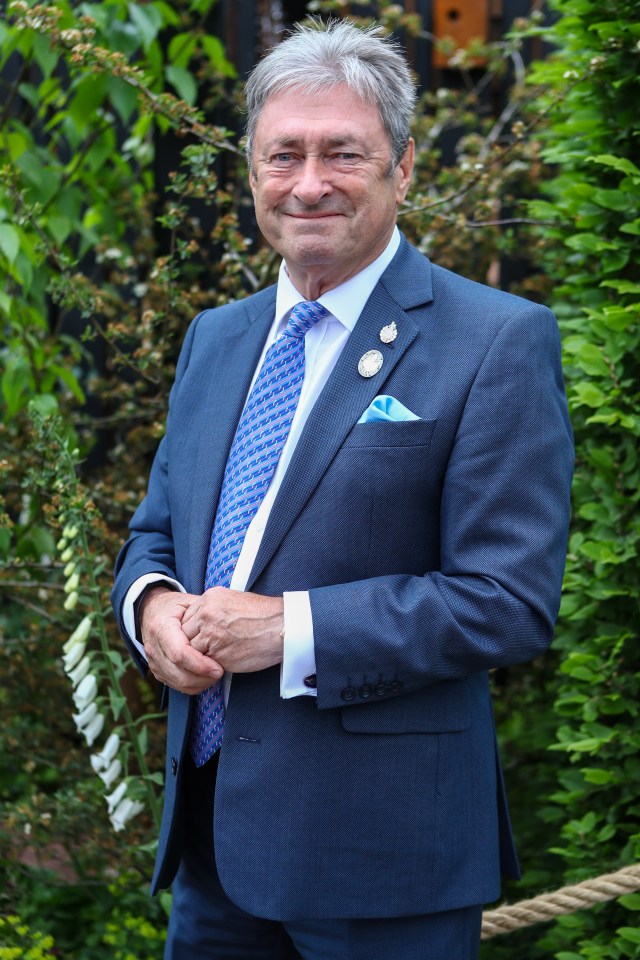 Alan Titchmarsh pictured at the 2023 RHS Chelsea Flower Show