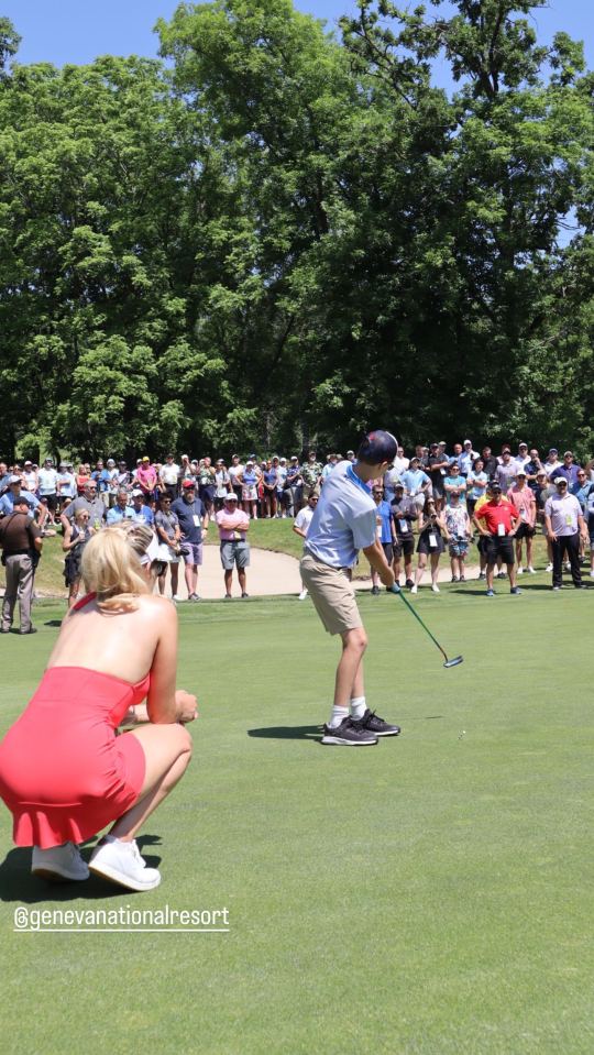 Paige Spiranac participated in a 'Beauty vs the Beast' golf match