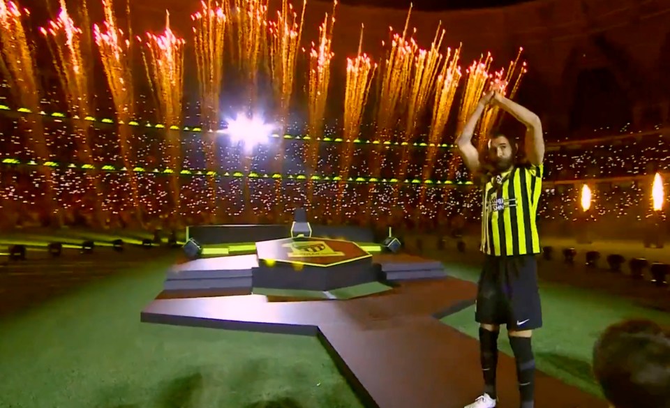 Karim Benzema was unveiled as an Al Ittihad player in spectacular style