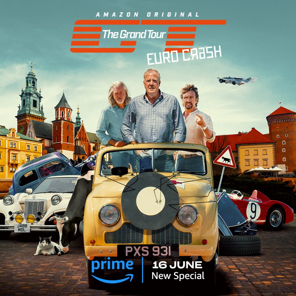 The Grand Tour: Eurocrash streams on Prime Video from midnight tonight