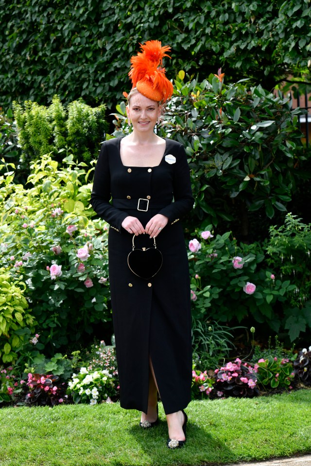 Alexandra Bertram braved wearing black for her day in the sun