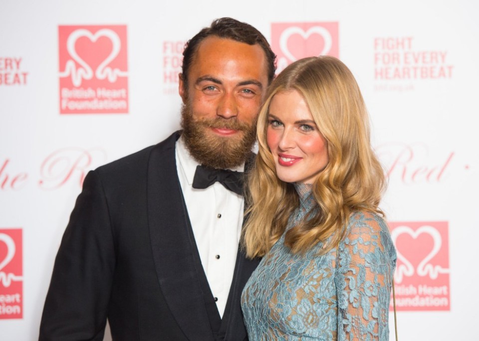 James Middleton and Donna Air attending the British Heart Foundation's Roll Out The Red Ball fundraiser at The Park Lane Hotel, Piccadilly, London.