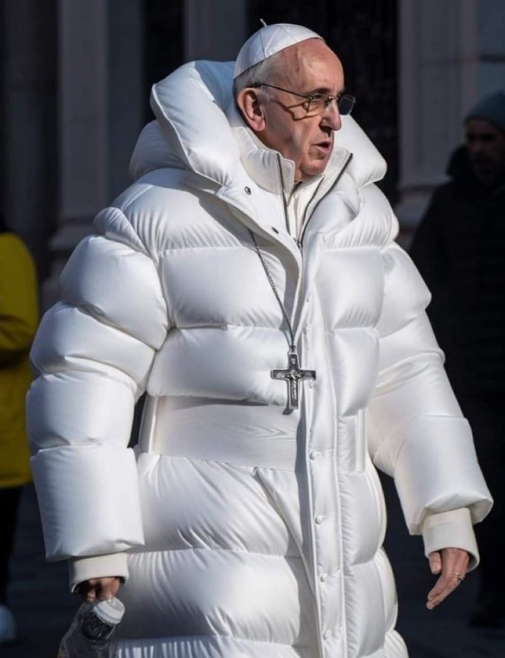 We've seen a host of convincing AI fakes, like this picture of the Pope wearing a puffer jacket