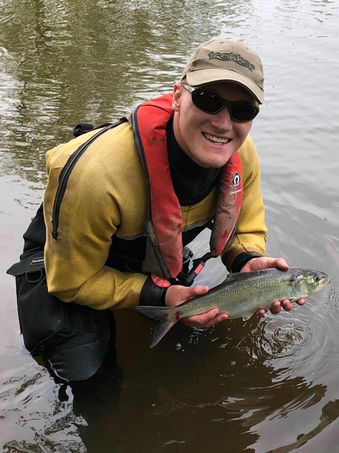 York star Will Jubb helps monitor the country's fish stocks for the Environment Agency