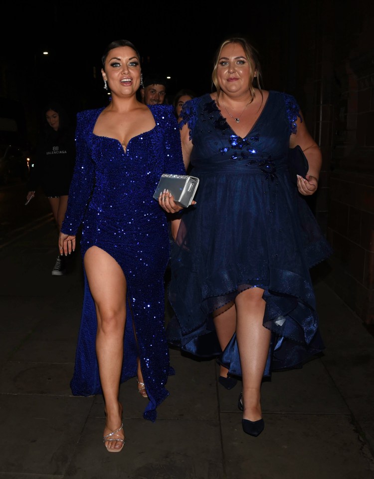 Shona McGarty and Claire Norris at the glam event