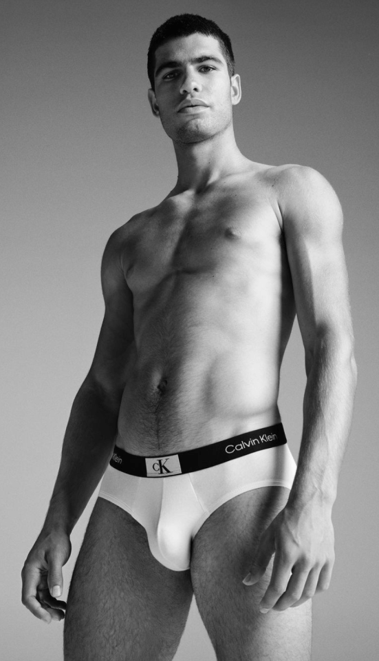 Calvin Klein signed up Alcaraz to model underwear