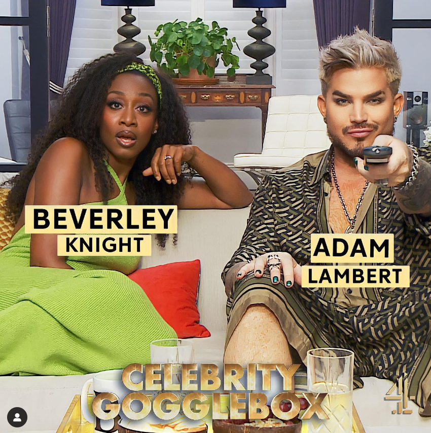 Beverley Knight and Adam Lambert are joining Celebrity Gogglebox