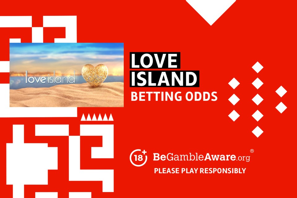 Love Island betting odds. 18+ BeGambleAware.org Please play responsibly.