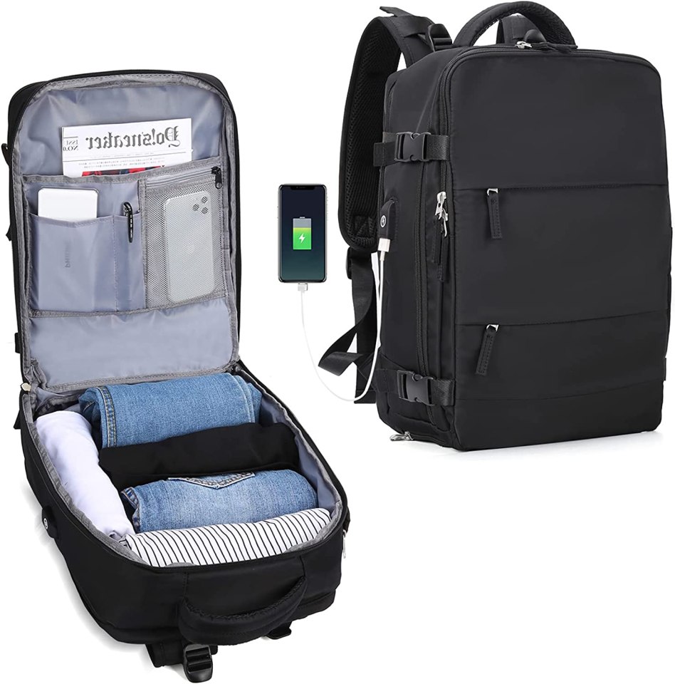 SZLX Travel Backpack with USB Charging Port