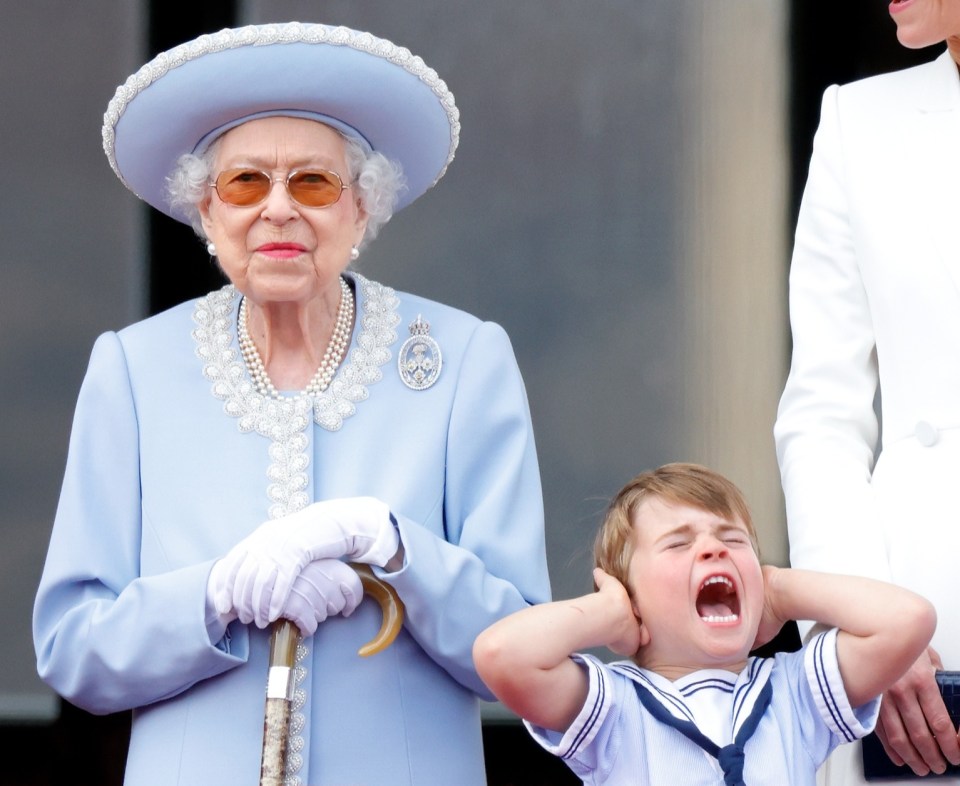 Prince Louis covered his ears during a Platinum Jubilee flypast