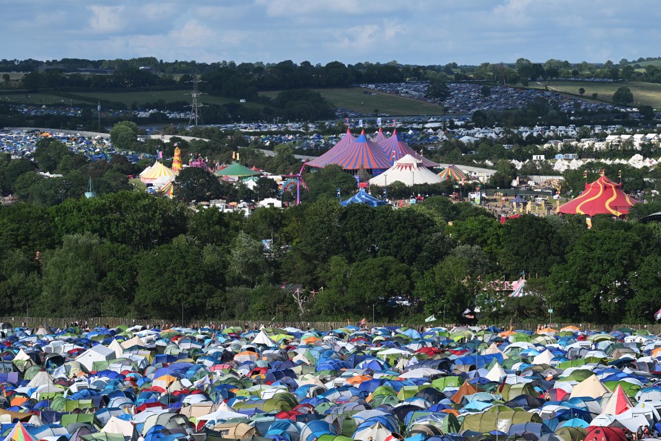 The man was found dead in his tent at Glastonbury