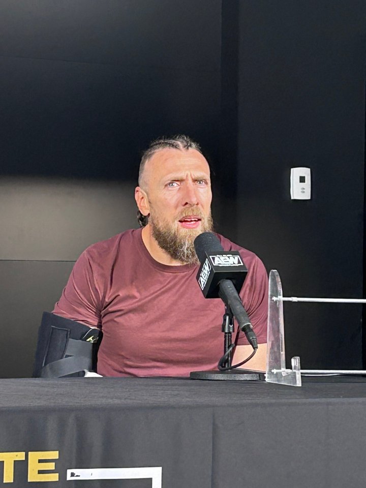 Bryan Danielson appeared with a cast on his right arm after AEW's latest PPV