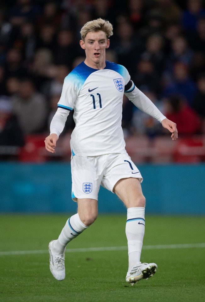 Anthony Gordon scored for England against Israel at the U21s Euros