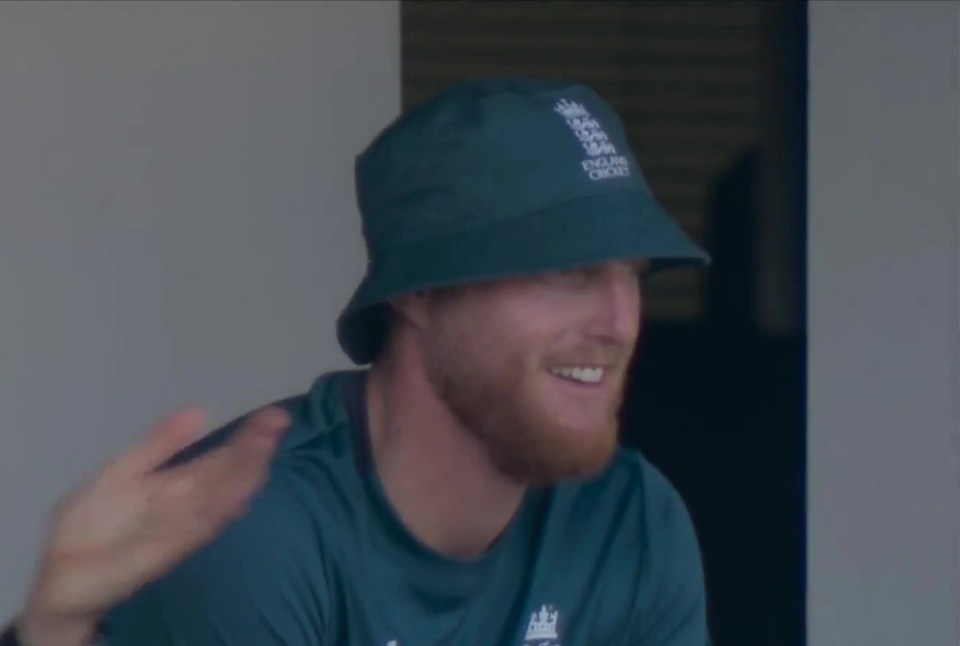 The England captain beamed after Zak Crawley hit a four