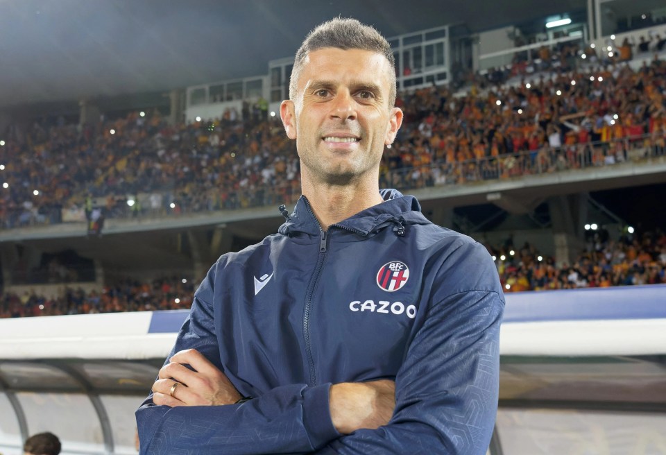 Thiago Motta manages Bologna in Serie A