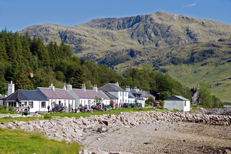 The remote pub can be reached by a a two-day hike or ferry ride