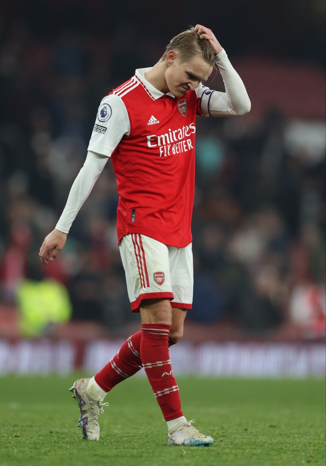 Martin Odegaard and Arsenal's title dream exploded last season