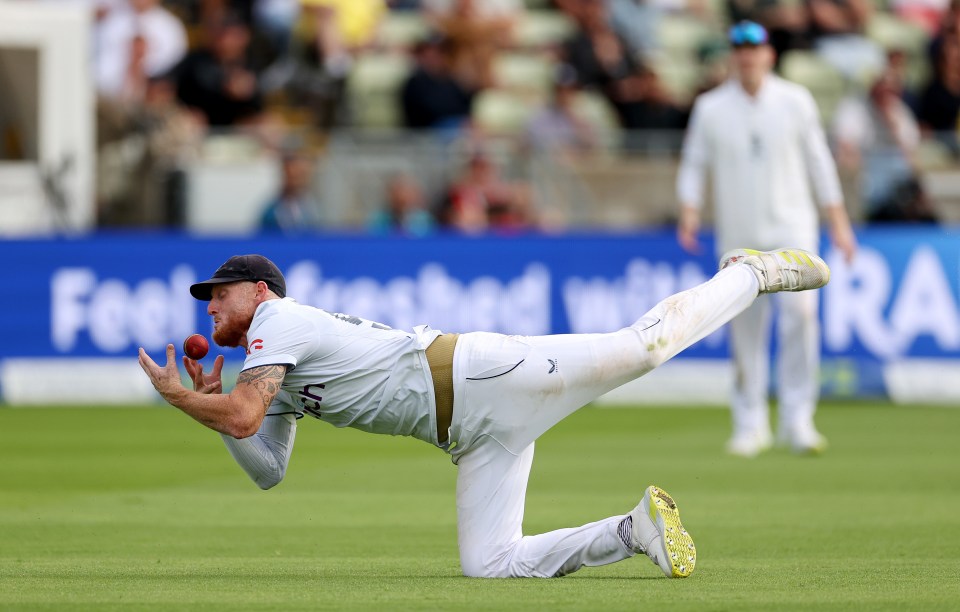 Ben Stokes dropped an extremely tough chance to catch Lyon at a crucial stage