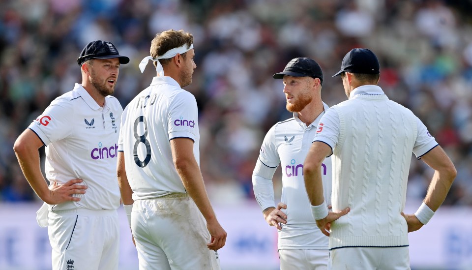 The English bowlers cut a frustrated sight on the pitch