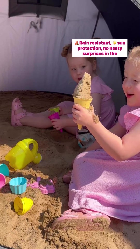 The savvy mum shared how she made a sun and ant-proof sandpit to keep the kids entertained in the heatwave