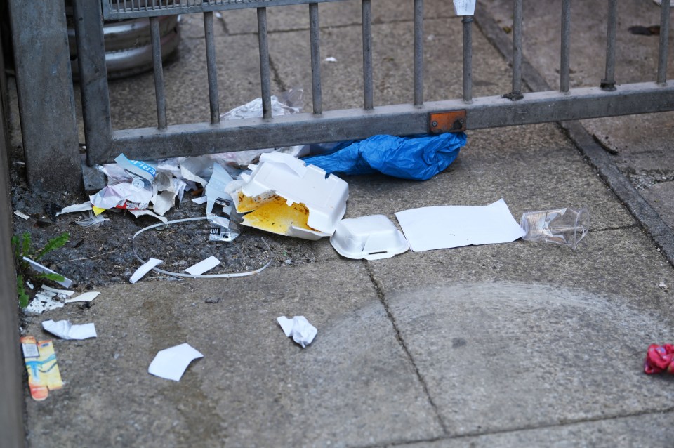 The boozing culture leads to litter in the town