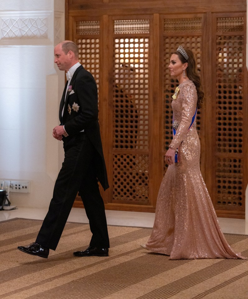 The Princess of Wales stunned in the floor length piece