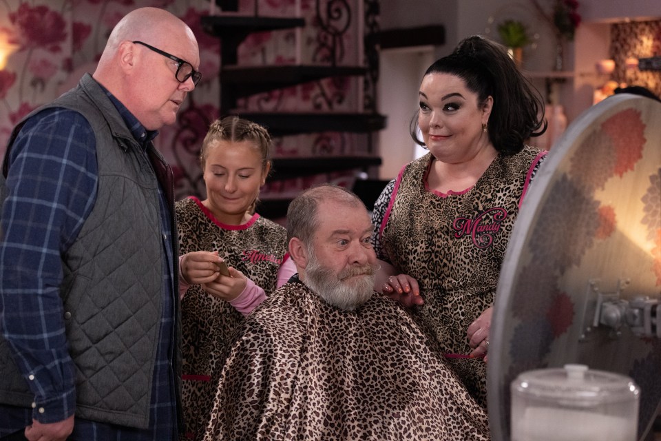 Lisa Riley and Daisy Campbell looked worlds away from Mandy’s salon