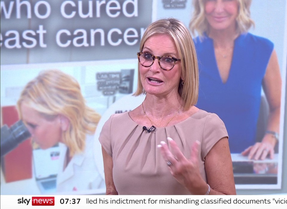 Jacquie Beltrao on Sky News talking about her interview with The Sun