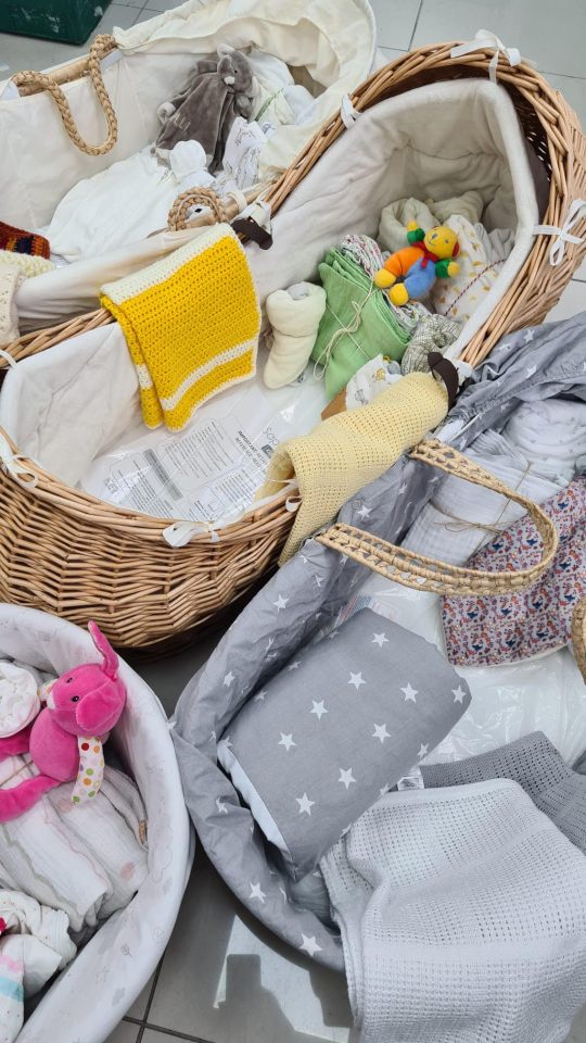 The baby bank is always in need of baby products like moses baskets, nappies and toiletries