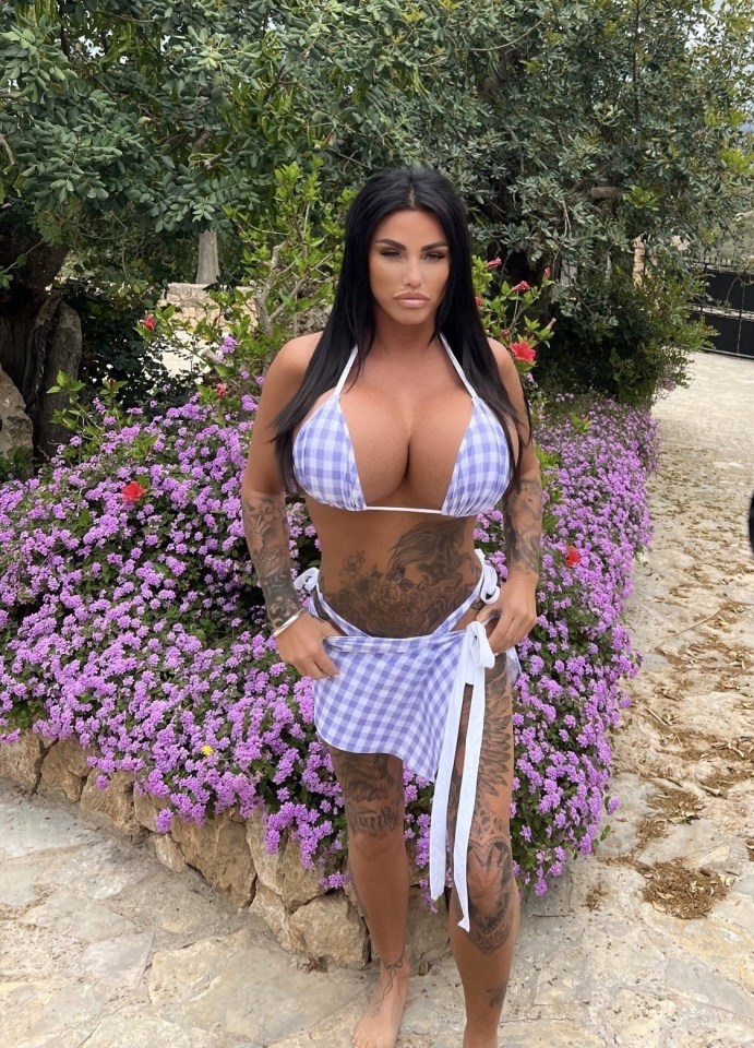 Katie Price showed off her latest inkings for a new OnlyFans shoot