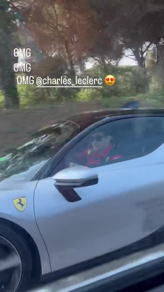 Leclerc was filmed speeding past Norris while on the way to Spanish GP qualifying