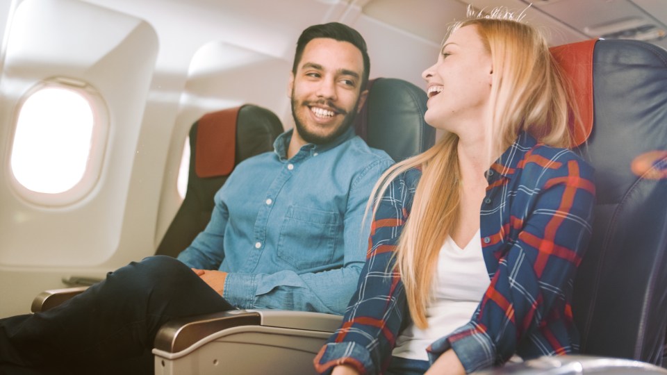 Gavin and Jess never sit next to each other when flying (stock image)