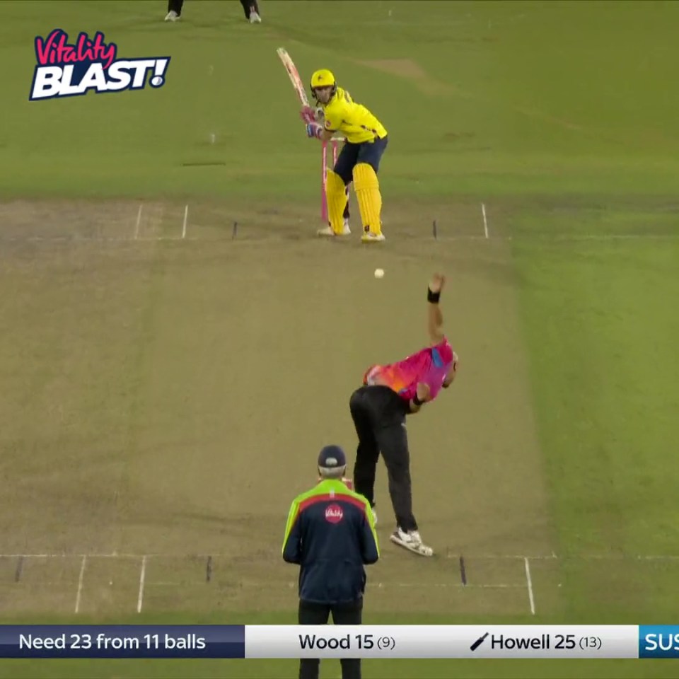 Benny Howell's incredible effort was caught in spectacular style