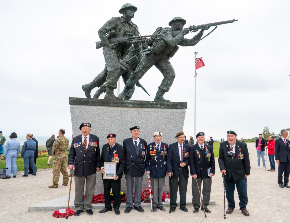 Once this band of brothers was 150,000 strong, but yesterday just 15 World War Two veterans were fit enough to return to Normandy to mark 79 years since D-Day