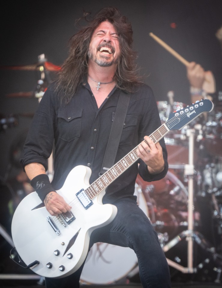 Dave Grohl of The Foo Fighters appeared under the name The Churnups to perform at Galstonbury