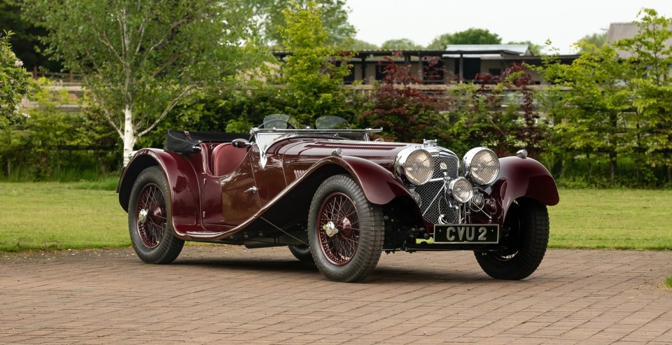 The Jaguar SS100 is now in excellent condition throughout