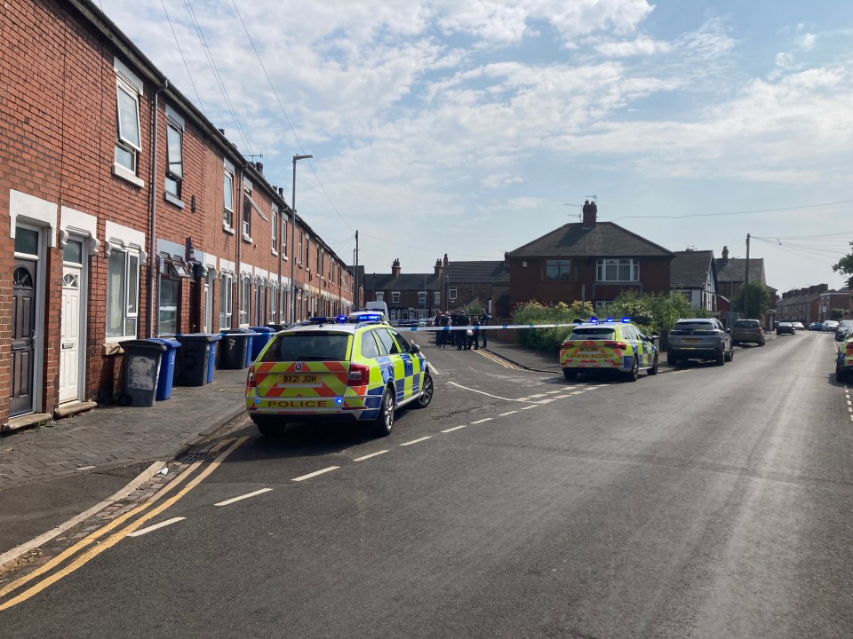 A woman has been arrested on suspicion of murder following the deaths of two people in Staffordshire