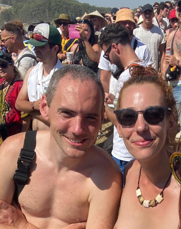 Neil Cox, 34, and Danielle Quiggan, 35, walked into a bar completely naked